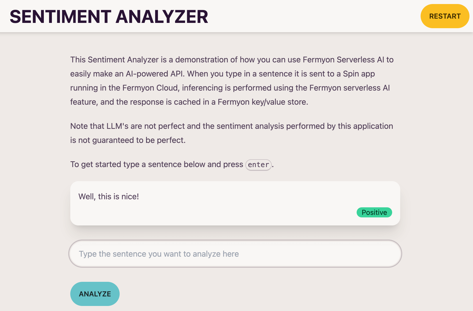 sentiment analysis ui positive